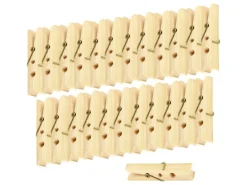 Bestlivings Wäscheklammern Bambus 6 cm 96 Stück