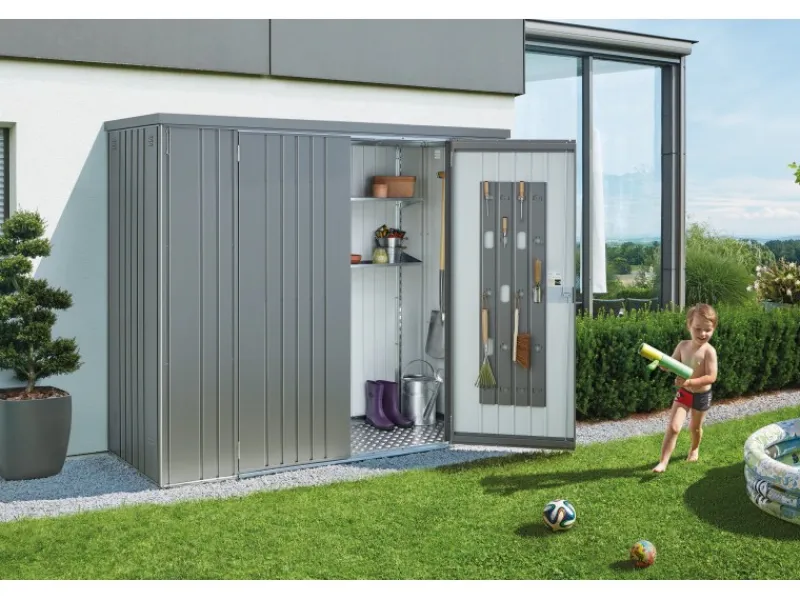 Biohort Geräteschrank Gr. 230 Silber-Metallic B x T: 227 cm x 83 cm