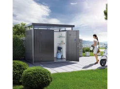 Biohort Metall-Gerätehaus HighLine 4,6 m² Doppeltür