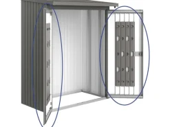 Biohort Aufbewahrung^Türpaket für Kaminholzregal WoodStock 150