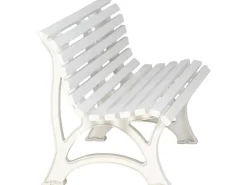 Blome 3er Bank Helgoland Weiß 64 cm x 150 cm x 80 cm