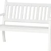Blome Sitzbänke^2er Bank Hohenzollern Weiß 69 cm x 115 cm x 88 cm