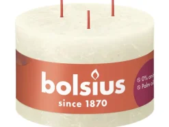 Bolsius Kerzen^Rustik-3-Docht-Kerze Shine 90/140 mm Weiche Perle