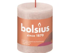 Bolsius Ostern|Kerzen^Rustik-Kerze Shine 80/68 mm Nebliges Rosa