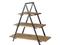 Boltze Etagere Valentina 54 cm x 24 cm x 55 cm Braun-Schwarz