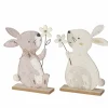 Boltze Ostern^Figur Bunny 2-fach Sortiert 29,5 cm x 5 cm x 18 cm Beige-Weiß