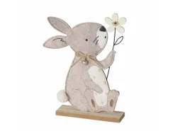 Boltze Ostern^Figur Bunny 2-fach Sortiert 29,5 cm x 5 cm x 18 cm Beige-Weiß