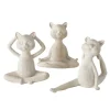 Boltze Dekorative Figuren^Home Deko-Figur Yoga Katze 3-fach Sortiert 15 cm x 6 cm x 14,5 cm Beige