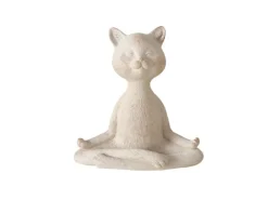 Boltze Dekorative Figuren^Home Deko-Figur Yoga Katze 3-fach Sortiert 15 cm x 6 cm x 14,5 cm Beige