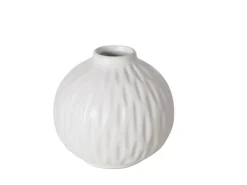 Boltze Vasen^Home Vase Zalina Klein Ø 11 cm x 12 cm Weiß