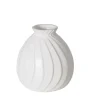 Boltze Vasen^Home Vase Zalina Mini Ø 10 cm x 9 cm Weiß