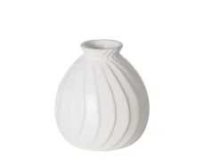 Boltze Vasen^Home Vase Zalina Mini Ø 10 cm x 9 cm Weiß