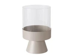 Boltze Home Windlicht Pallas Groß Ø 19 cm x 29 cm Beige