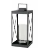 Boltze Laternen^Laterne Xenia Groß 26 cm x 26,5 cm x 58 cm Schwarz