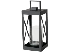 Boltze Laternen^Laterne Xenia Klein 45 cm x 21,5 cm x 21 cm Schwarz