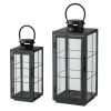 Boltze Laternen^Laternen-Set Esbjerg 2 -teilig 40 cm x 17,2 cm x 17,2 cm Schwarz