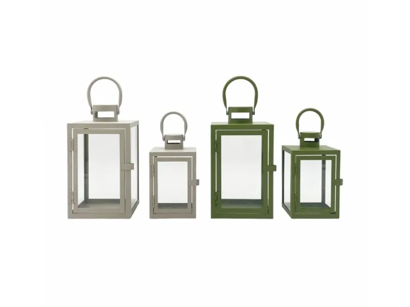 Boltze Laternen^Laterne-Set Arana Mehrfarbig 2-teilig 2-fach sortiert