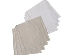 Boltze Ostern|Geschenkartikel^Servietten Farbenauswahl 4 Stück Grau-Creme