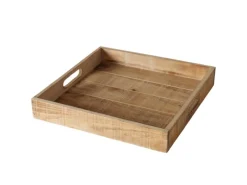 Boltze Dekorative Figuren^Tablett Mariam Klein 24 cm x 24 cm Natur