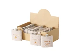 Boltze Trinkflasche BBQ 3-fach Sortiert 11 cm x 3 cm x 9,8 cm Grau