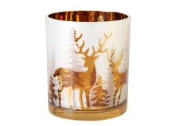 Boltze Windlicht Askan Ø 9 cm x 10 cm Mehrfarbig