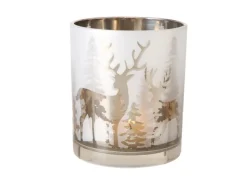 Boltze Windlicht Askan Ø 9 cm x 10 cm Mehrfarbig