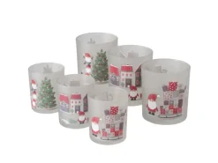 Boltze Windlichter^Windlicht Monti 2-er Set Ø 7 cm x 8,3 cm Mehrfarbig 3-fach sortiert