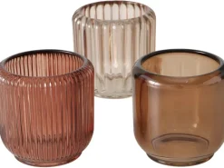 Boltze Windlichter^Windlicht Reguna 3-fach Sortiert 8,5 cm x Ø 8,5 cm Mehrfarbig