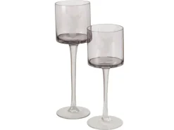 Boltze Windlicht Vilbert 2er Set Grau