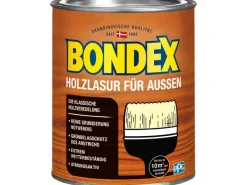 BONDEX Holzfarben^Holzlasur für Außen Farblos seidenglänzend 750 ml