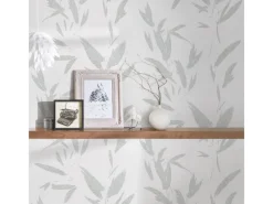 Bricoflor Tapezierzubehör^Bambus Tapete Asiatisch Moderne Vliestapete mit Bambusblätter Design Wellness Bambustapete Ideal für Badezimmer und Schlafzimmer