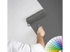 Bricoflor überstreichbare Uni Vliestapete Einfarbige Weiße Tapete Schlicht Ideal für Küche und Badezimmer Vlies Unitapete mit Vinyl zum überstreichen