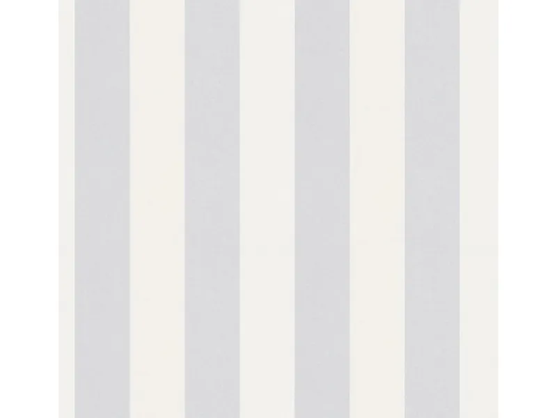 Bricoflor Überstreichbare Tapeten^überstreichbare Vliestapete Gestreift Blockstreifen Tapete in Weiß Grau zum überstreichhen Wohnzimmer und Esszimmer Streifentapete Klassisch
