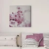 Bricoflor Bild Mit Kirschblüte Blumen Leinwandbild Ideal Für Mädchenzimmer Und Schlafzimmer Romantisches Wandbild Mit Japanischer Kirschblüte