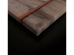 Bricoflor Wanddekoration^Deko Bild Mit Scheune Beiges Wandbild Mit Holz Motiv Im Landhausstil Leinwandbild Rustikal In 120 X 80 Cm Für Küche