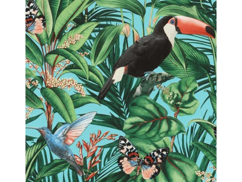 Bricoflor Dschungel Tapete mit Tropischem Motiv Bunte Tapete Perfekt Fürs Wohnzimmer