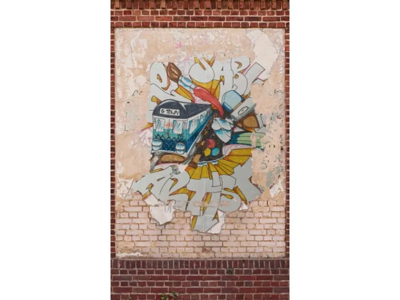 Bricoflor Fototapeten^Graffiti Tapete Für Jugendzimmer Und Kinderzimmer Vliestapete In Steinoptik Fototapete Für Kinder Mit Mauer Design