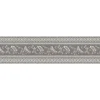 Bricoflor Bordüren^Graue Tapeten Bordüre 17 Cm Breit Ornament Tapetenborte Ideal für Wohnzimmer und Schlafzimmer Barock Tapetenborte in Grau und Beige