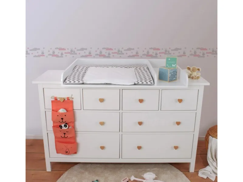 Bricoflor Bordüren^Hasen Tapeten Bordüre für Kinderzimmer in Rosa und Grau Selbstklebende Bordüre mit Wolken für Mädchen Tapetenbordüre Ideal für Babyzimmer