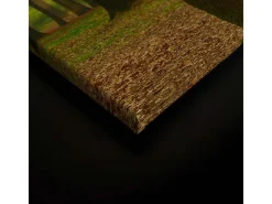 Bricoflor Herbstwald Leinwand Grün Deko Wandbild In 90 X 60 Cm Für Büro Und Schlafzimmer Bild Mit Wald In Sonne Romantisch