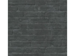 Bricoflor Tapezierzubehör^industrielook Tapete in anthrazit Moderne Vliestapete in Steinoptik für Küche und Wohnzimmer Dunkelgraue Vliestapete mit Vinyl