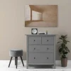 Bricoflor Leinwandbild Beige Abstrakt Modernes Wandbild Für Wohnzimmer Und Flur Beton Leinwand Mit 3D Effekt In 120 X 80 Cm
