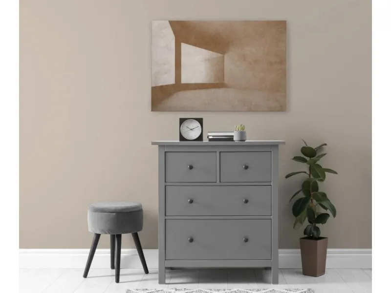 Bricoflor Leinwandbild Beige Abstrakt Modernes Wandbild Für Wohnzimmer Und Flur Beton Leinwand Mit 3D Effekt In 120 X 80 Cm