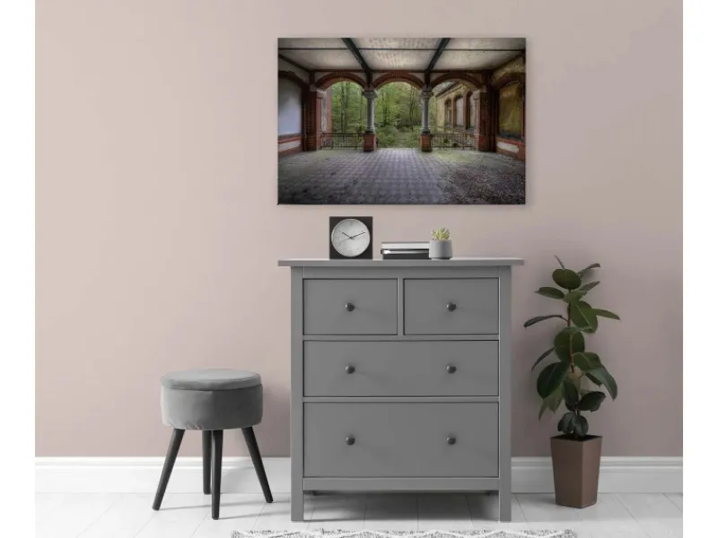 Bricoflor Lost Places Bilder Auf Leinwand Villa Bild Historisch Für Wohnzimmer Und Schlafzimmer Vintage Wandbild In 120 X 80 Cm