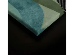 Bricoflor Wanddekoration^Mid Century Bild Türkis Mint Ausgefallenes Wandbild Mit Kunst Motiv Leinwandbild Abstrakte Kunst Retro Stil 90 X 60 Cm