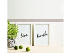 Bricoflor Tapezierzubehör^Ornament Tapeten Bordüre in Weiß Grau Selbstklebende Tapetenbordüre im Barock Stil Wohnzimmer und Schlafzimmer Vliestapete mit Vinyl