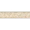 Bricoflor Bordüren^Papier Tapetenbordüre für Küche Mediterrane Bordüre mit Ornament Vinyl Wandbordüre im Landhausstil in Beige und Gold