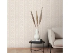 Bricoflor Tapetenmuster^Papiertapete Beige Muster