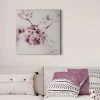 Bricoflor Rosa Wandbild Mit Kirschblüten Blumen Leinwand Bild Ideal Für Mädchenzimmer Und Schlafzimmer Romantisches Leinwandbild Mit Kirschbaum