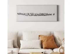 Bricoflor Schaf Bild In Winterlandschaft Tierfotografie Bild Auf Leinwand Ideal Für Schlafzimmer Weißes Wandbild Mit Tier Motiv Im Winter Stil